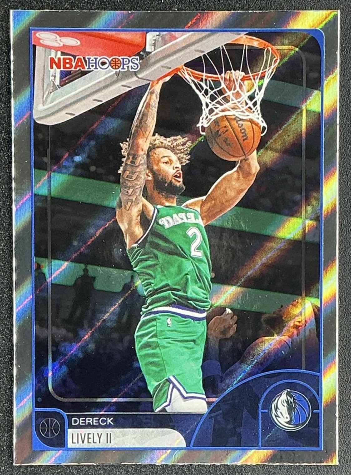 DERECK LIVELY II 2025-26 TOPPS HOOPS #107 LIGHT BURST MAVERICKS