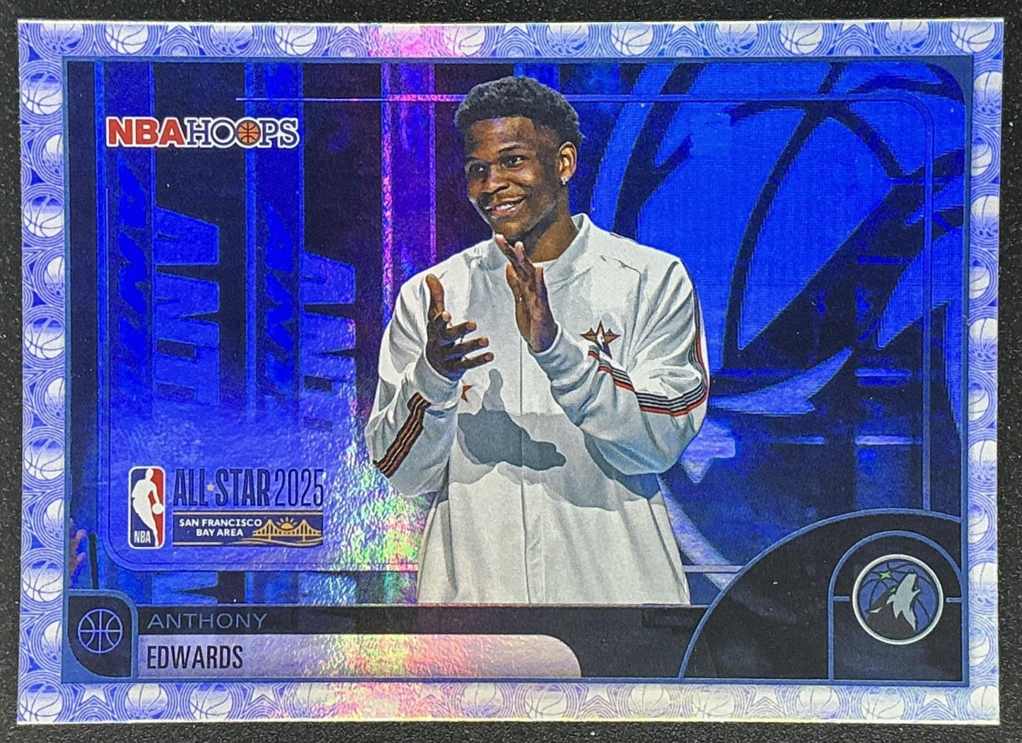 ANTHONY EDWARDS 2025-26 TOPPS HOOPS #279 RAINBOW FOIL ALL-STAR TIMBERWOLVES