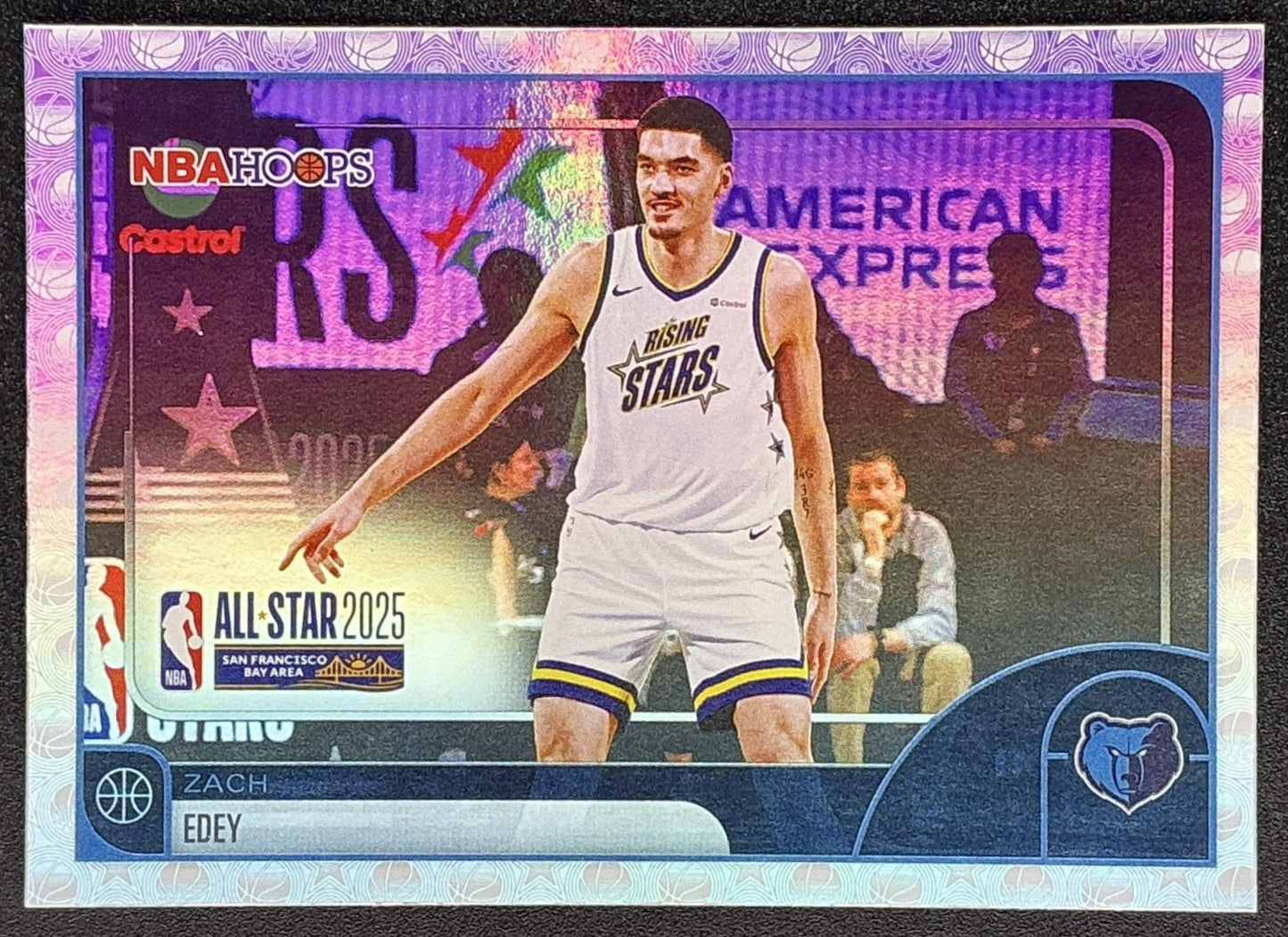 ZACH EDEY 2025-26 TOPPS HOOPS #296 RAINBOW FOIL ALL-STAR GRIZZLIES