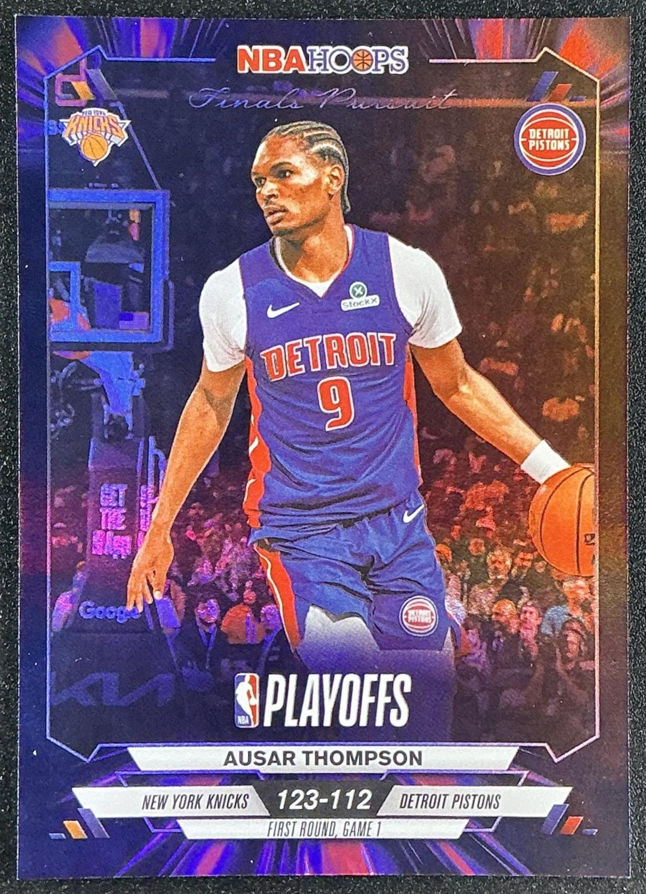 AUSAR THOMPSON 2025-26 TOPPS HOOPS #FP-39 FINALS PURSUIT FIRST ROUND PISTONS