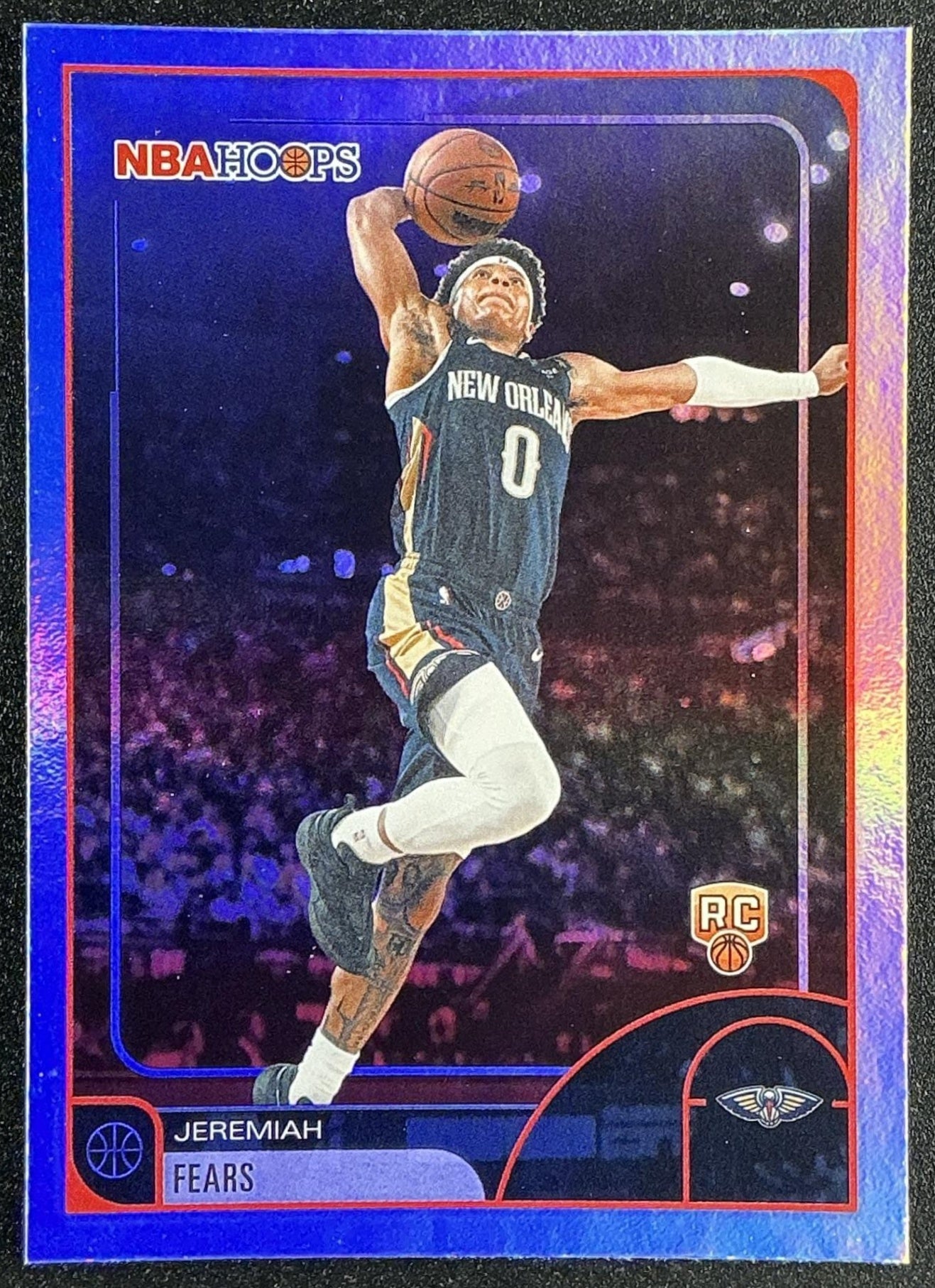 JEREMIAH FEARS 2025-26 TOPPS HOOPS #48 RAINBOW FOIL RC PELICANS