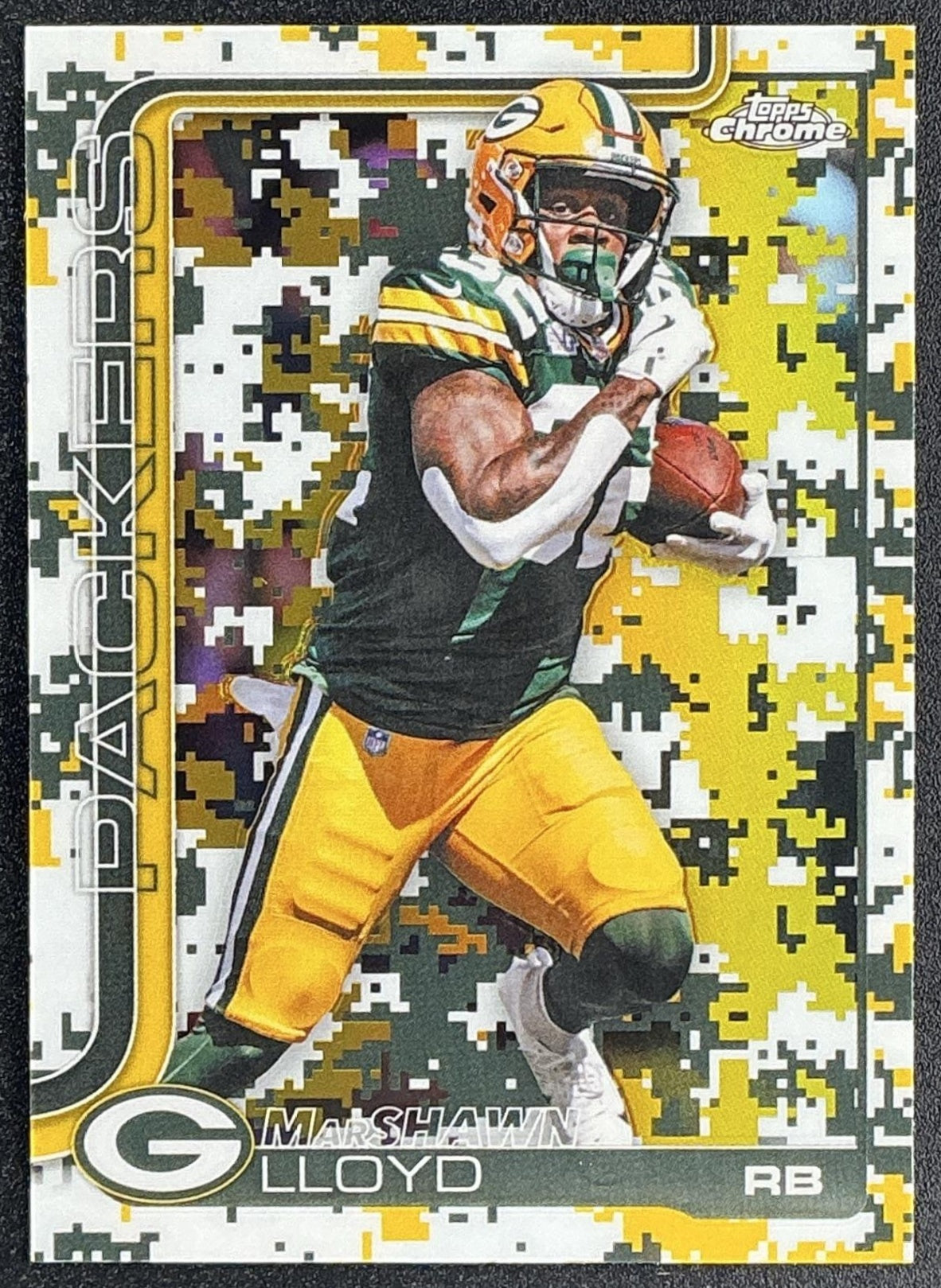 MARSHAWN LLOYD 2025 TOPPS CHROME #114 TEAM CAMO VARIATION SP PACKERS