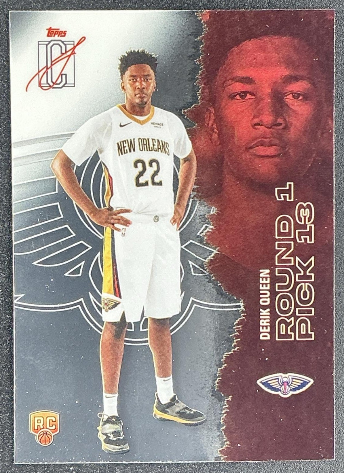 DERIK QUEEN 2025-26 TOPPS SIGNATURE CLASS #110 CHROME ROOKIE RC PELICANS