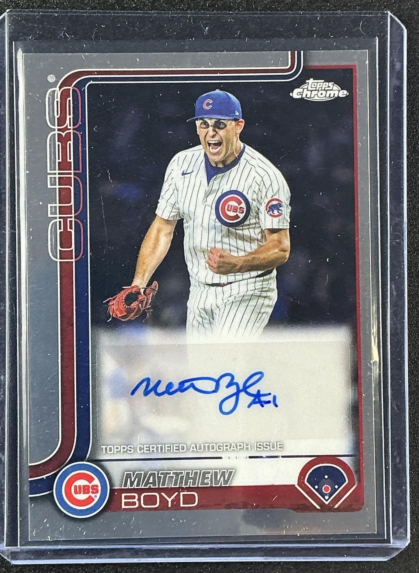 MATTHEW BOYD 2025 TOPPS CHROME UPDATE #AC-MB AUTO CUBS