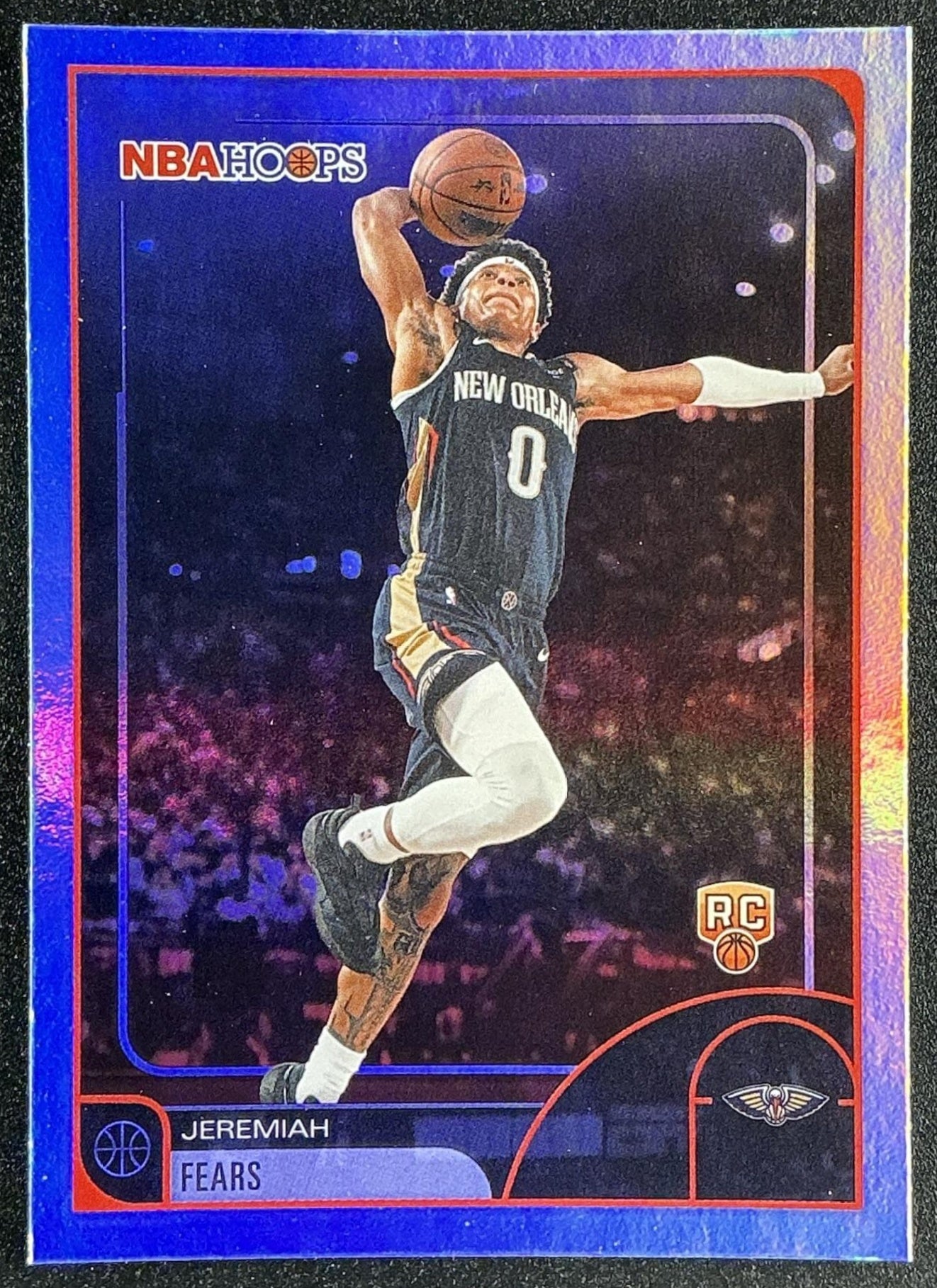 JEREMIAH FEARS 2025-26 TOPPS HOOPS #48 RAINBOW FOIL RC PELICANS