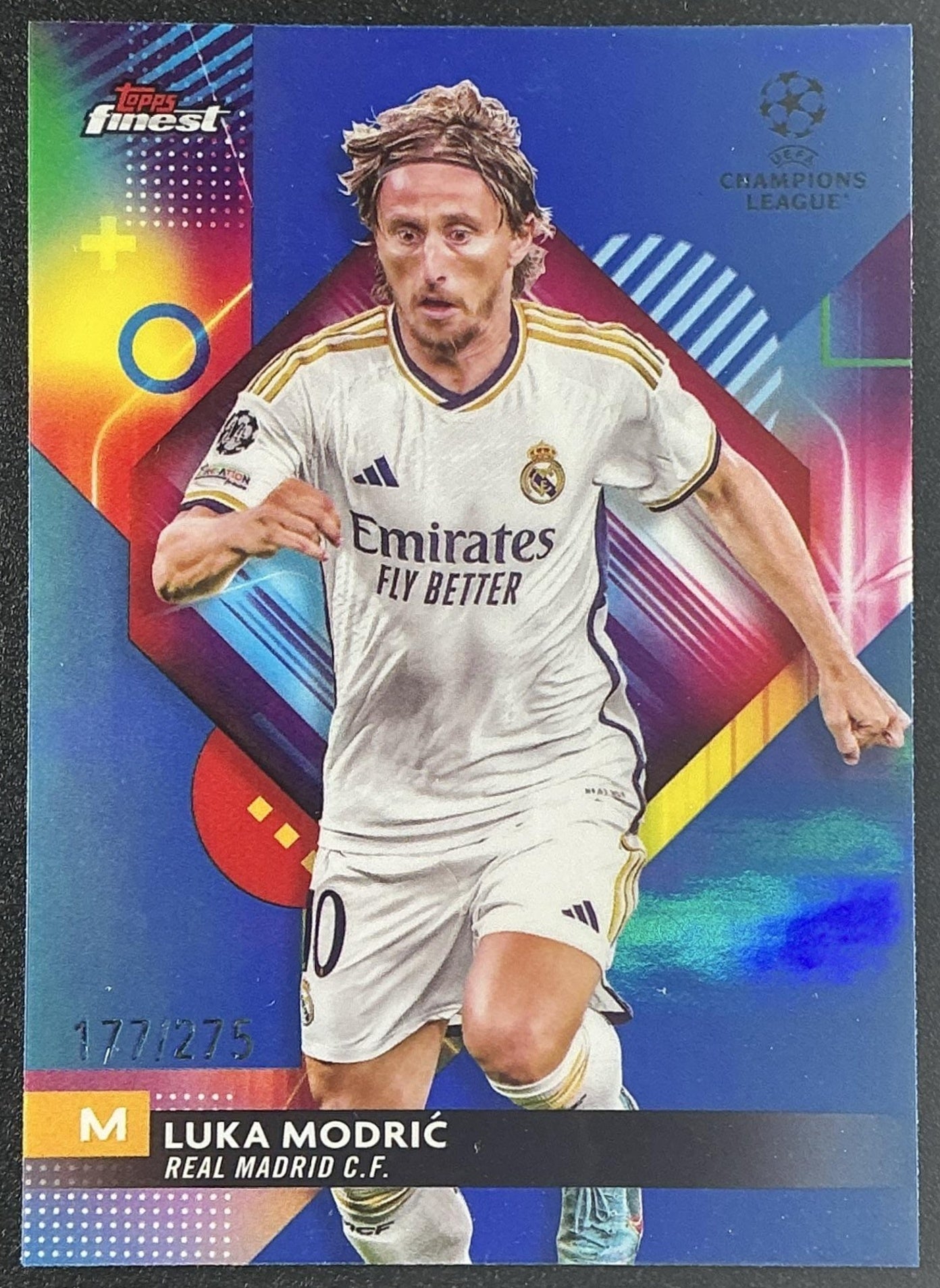 2023 Topps Finest UEFA Club Competitions Luka Modric #103 Sky Blue /275