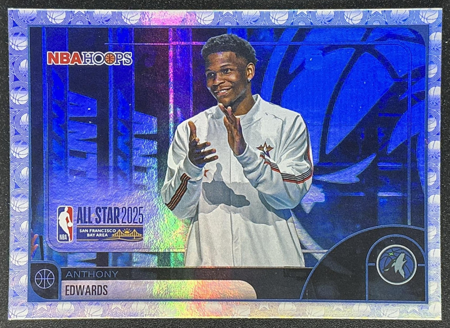 ANTHONY EDWARDS 2025-26 TOPPS HOOPS #279 RAINBOW FOIL ALL-STAR TIMBERWOLVES