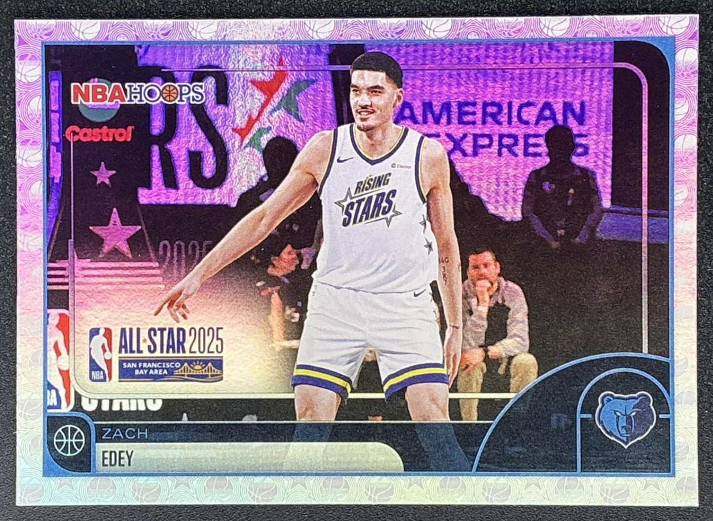 ZACH EDEY 2025-26 TOPPS HOOPS #296 RAINBOW FOIL ALL-STAR GRIZZLIES