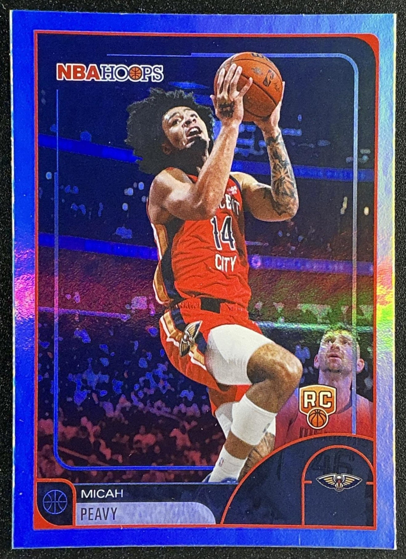 MICAH PEAVY 2025-26 TOPPS HOOPS #229 RAINBOW FOIL RC PELICANS