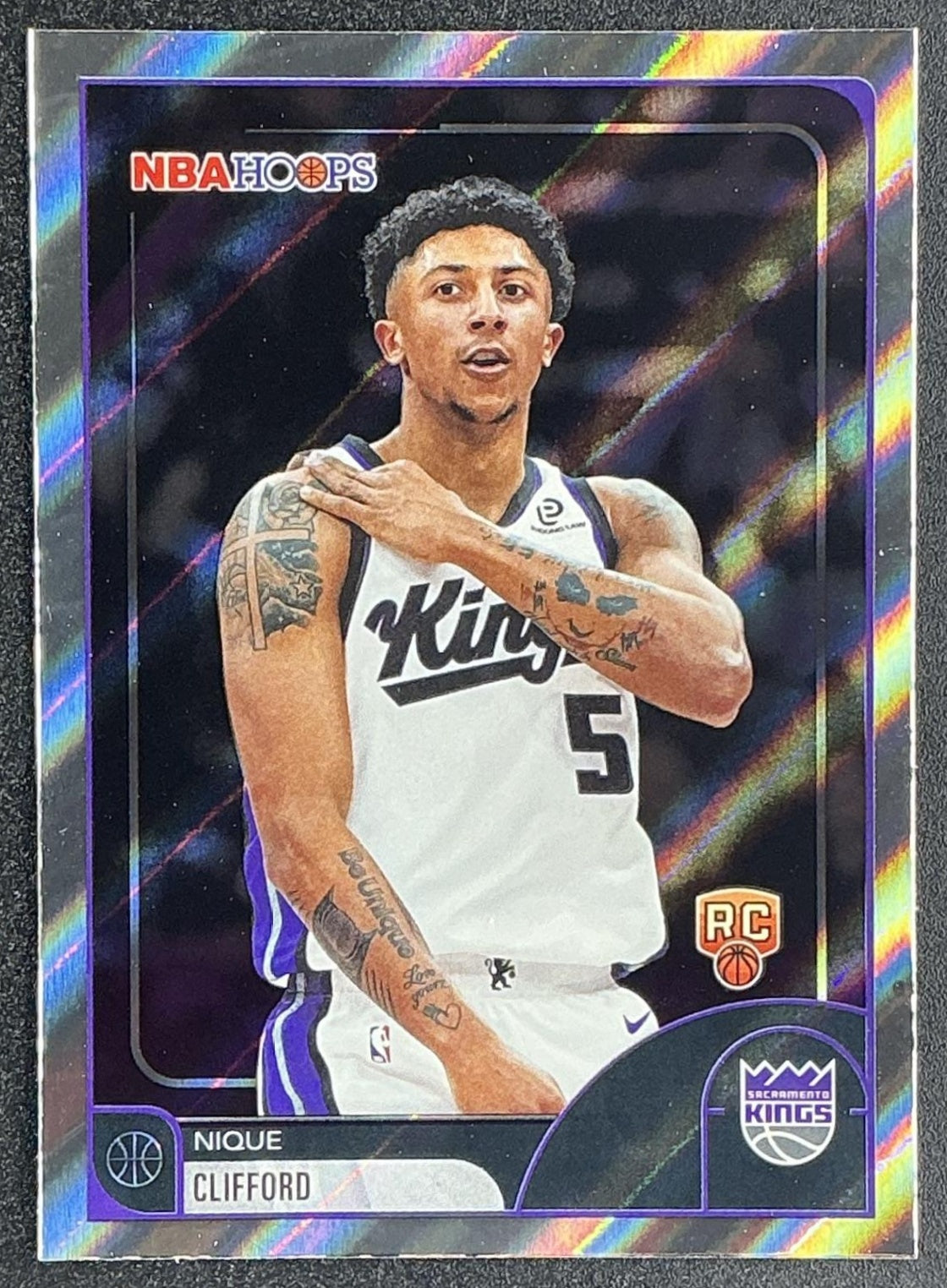 NIQUE CLIFFORD 2025-26 TOPPS HOOPS #241 LIGHT BURST RC KINGS