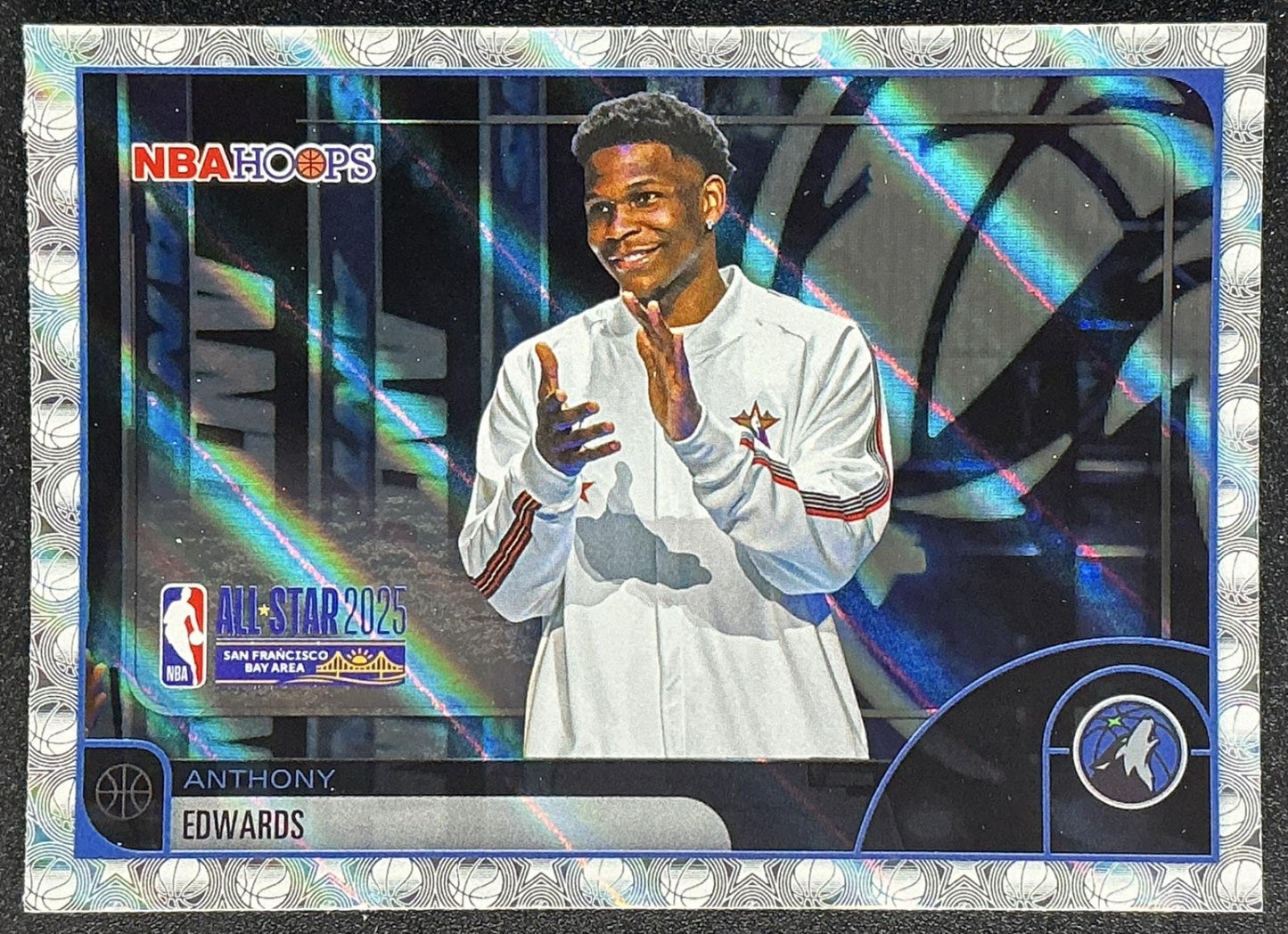 ANTHONY EDWARDS 2025-26 TOPPS HOOPS #279 LIGHT BURST ALL-STAR TIMBERWOLVES