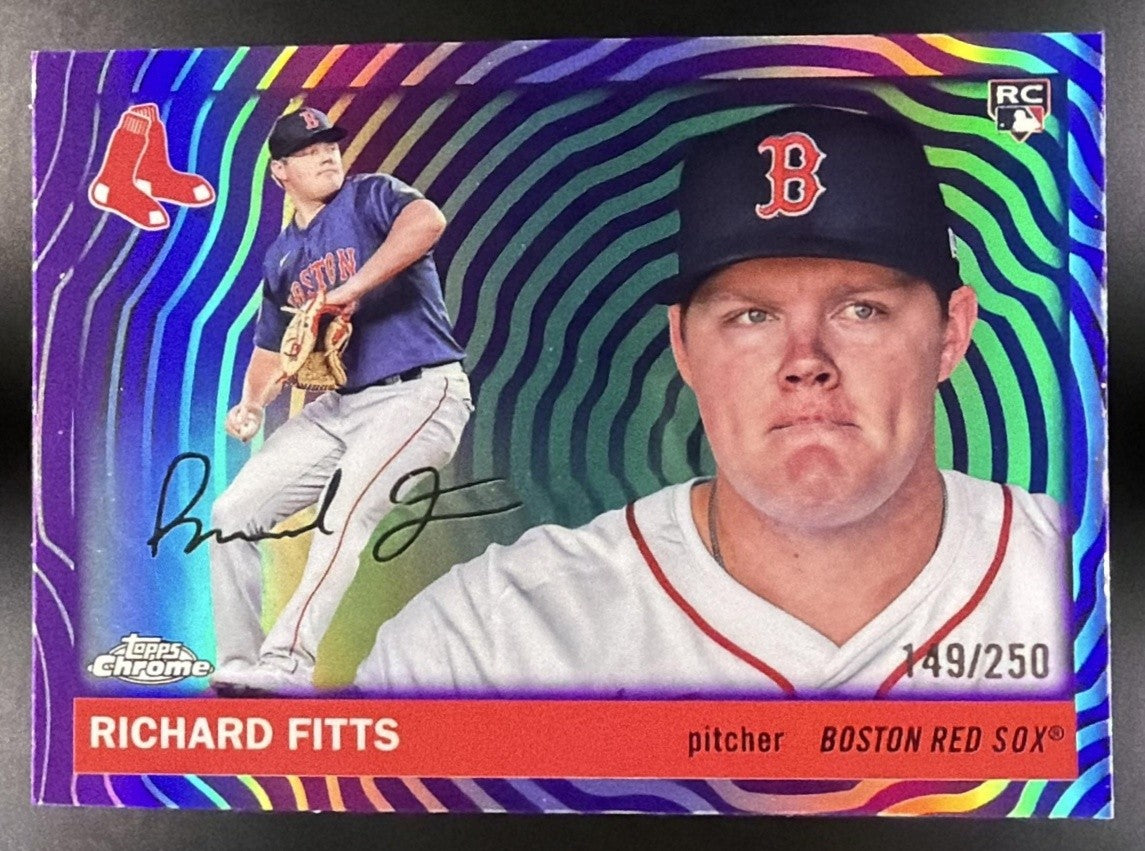 2025 Topps Chrome Platinum Richard Fitts #268 Vibrations Refractor /250 RC