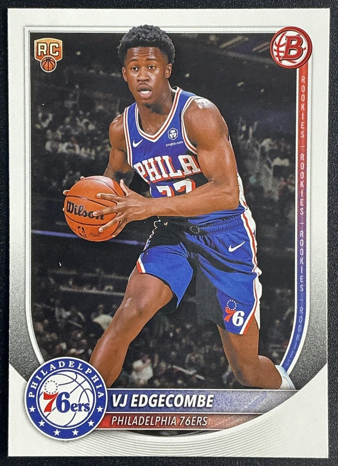 VJ EDGECOMBE 2025-26 BOWMAN #3 RC 76ERS