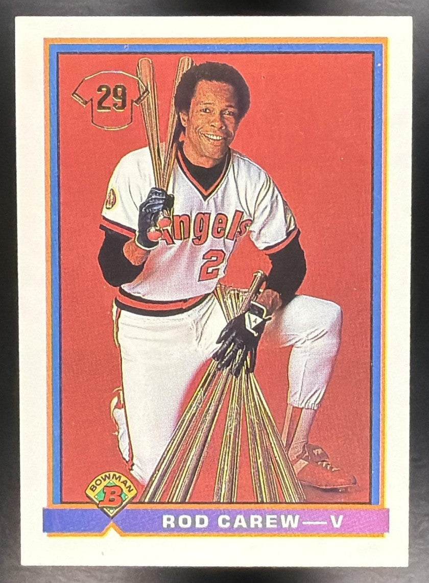 ROD CAREW - V 1991 BOWMAN #5 TREASURE RARE HOOPS TRIBUTE ANGELS