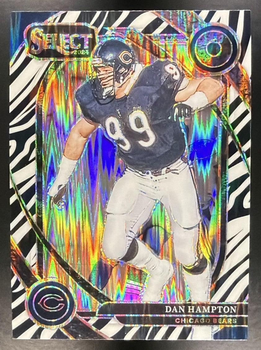 DAN HAMPTON 2024 PANINI SELECT #242 CLUB ZEBRA PRIZM BEARS