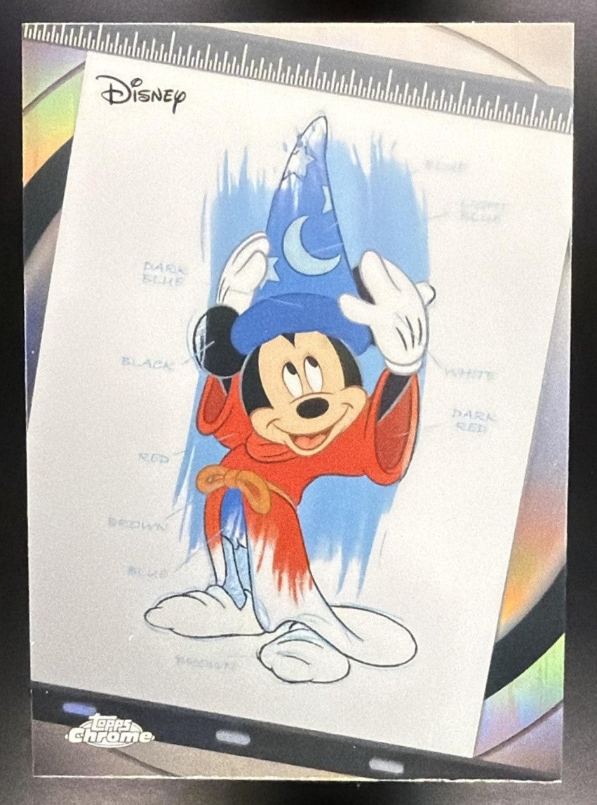 2026 Topps Chrome Disney Sorcerer's Apprentice Mickey #I&P-3 Ink & Paint