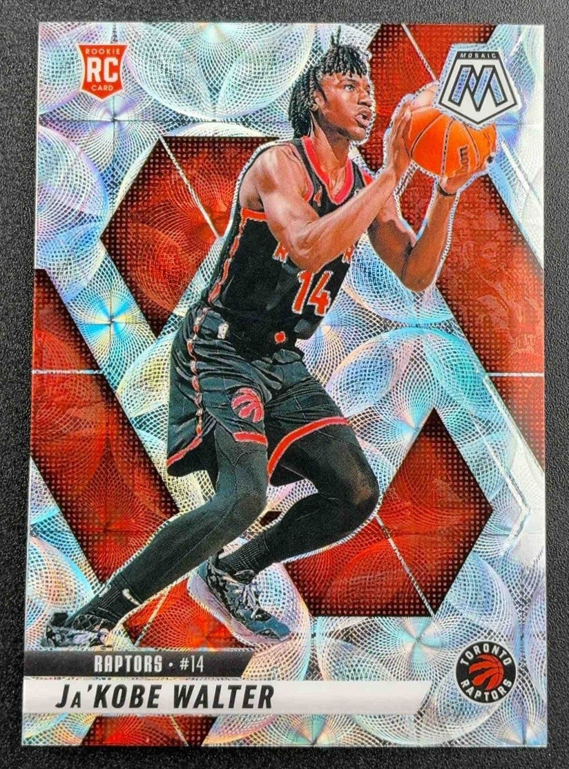 JA'KOBE WALTER 2024-25 PANINI MOSAIC #234 INTERNATIONAL MOSAIC RC RAPTORS