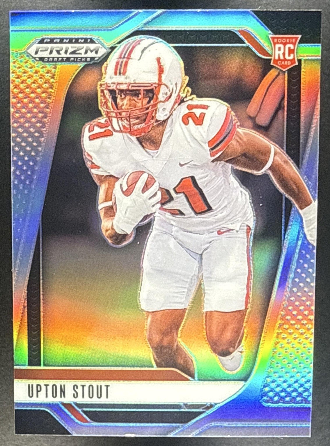 UPTON STOUT 2025 PANINI PRIZM DRAFT PICKS #149 SILVER RC HILLTOPPERS