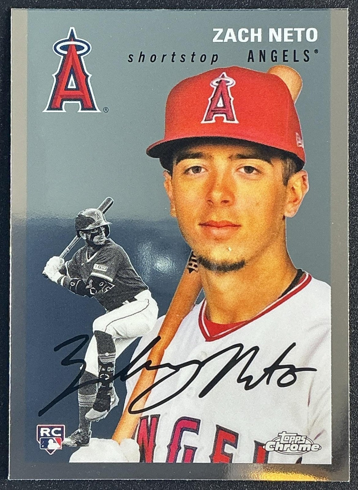 ZACH NETO 2023 TOPPS CHROME PLATINUM ANNIVERSARY #102 RC ANGELS