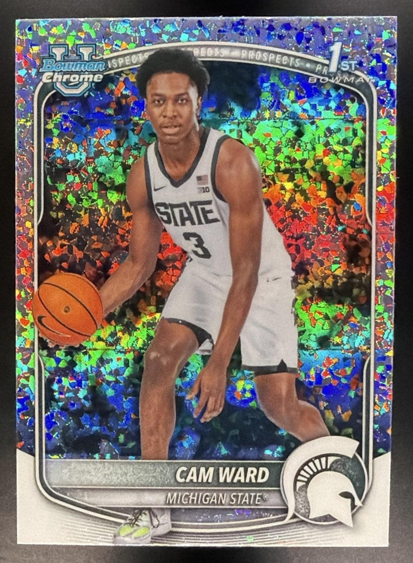 2025 Bowman Cam Ward #BCP-53 Chrome Mini Diamond Refractor 1st Prospect