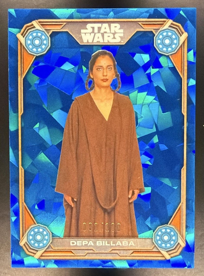 2024 Topps Chrome Sapphire Star Wars Depa Billaba #JC-4 Jedi High Council /100