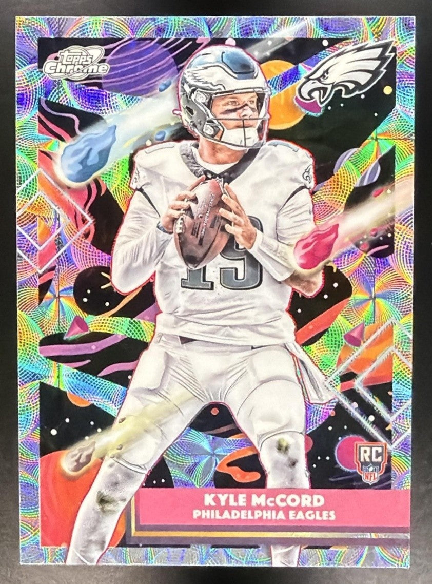 KYLE MCCORD 2025 TOPPS COSMIC CHROME #182 NUCLEUS REFRACTOR RC EAGLES