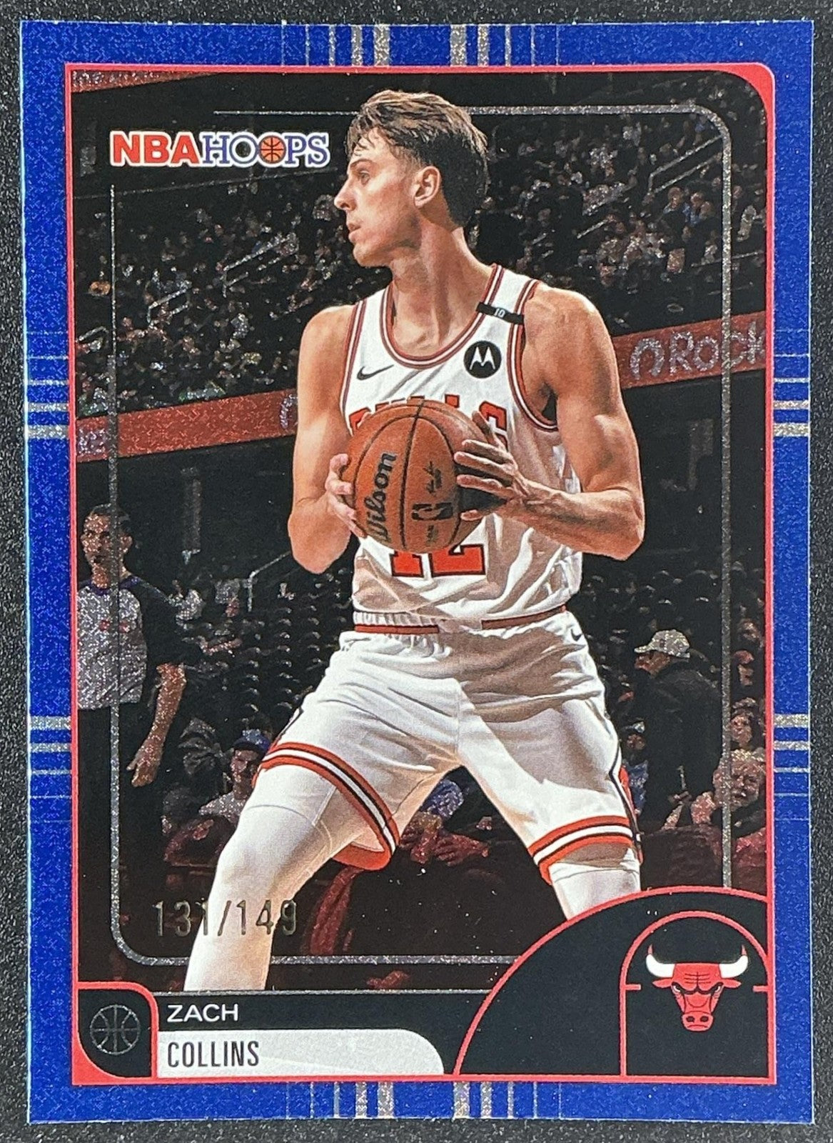 ZACH COLLINS 2025-26 TOPPS HOOPS #176 PIXEL BURST BLUE 131/149 BULLS