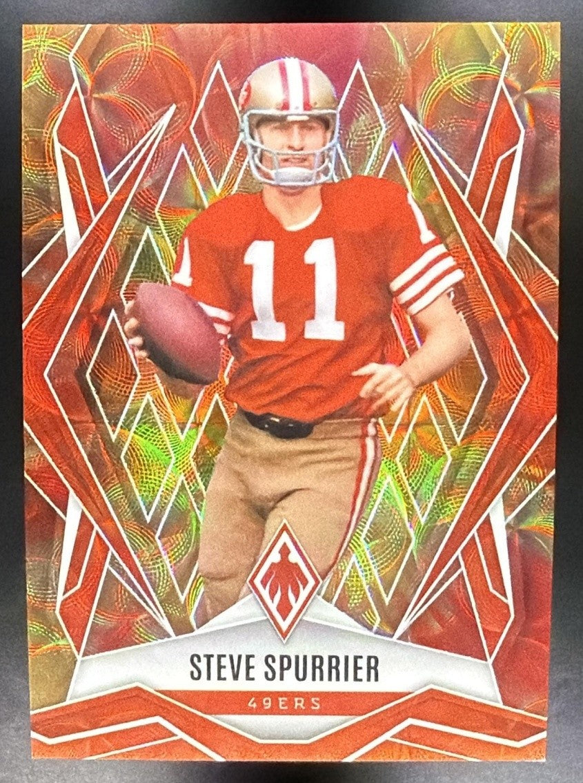 STEVE SPURRIER 2025 PANINI PHOENIX FACTORY SET #74 FIREBURST /350 49ERS