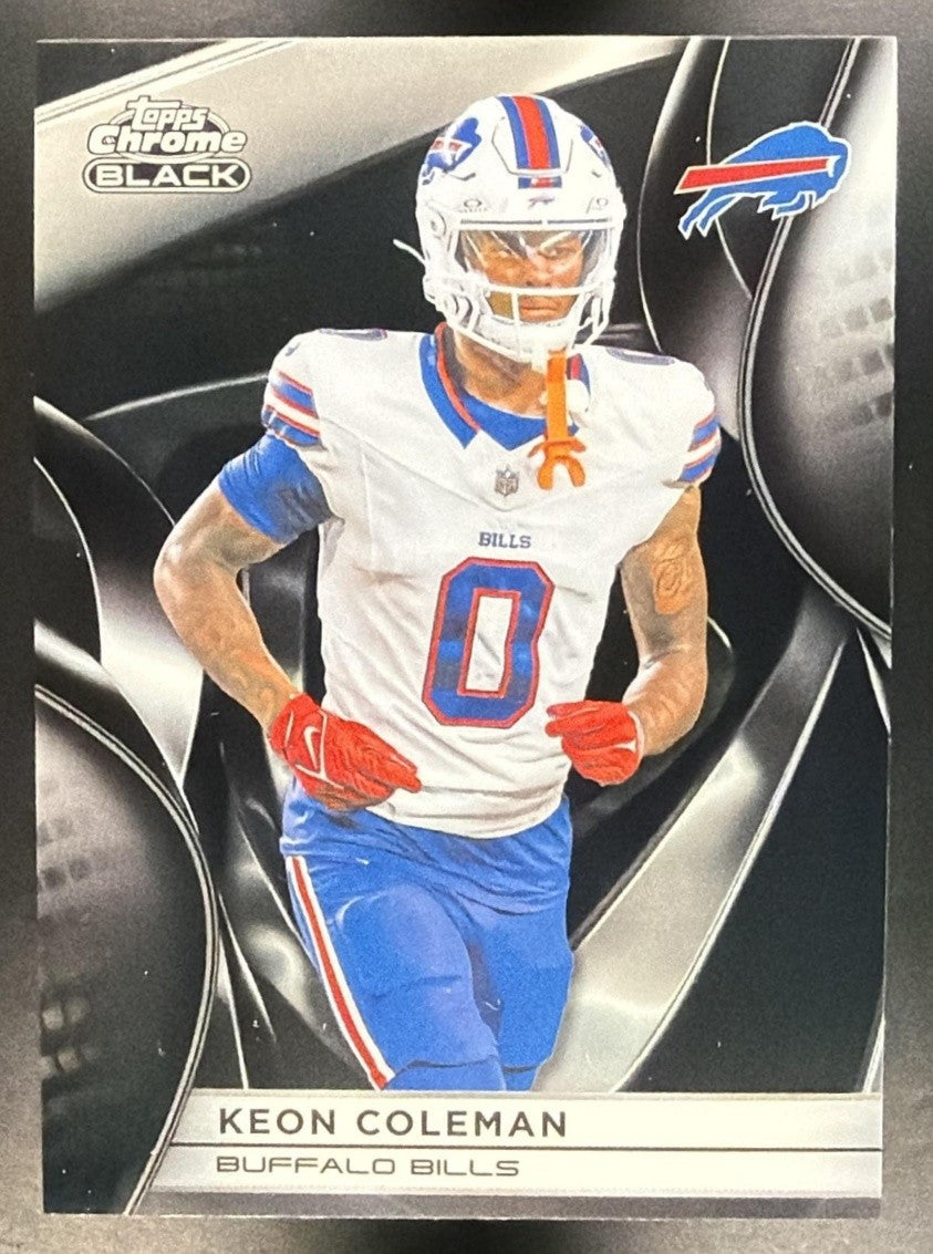 KEON COLEMAN 2025 TOPPS CHROME BLACK #14 BILLS