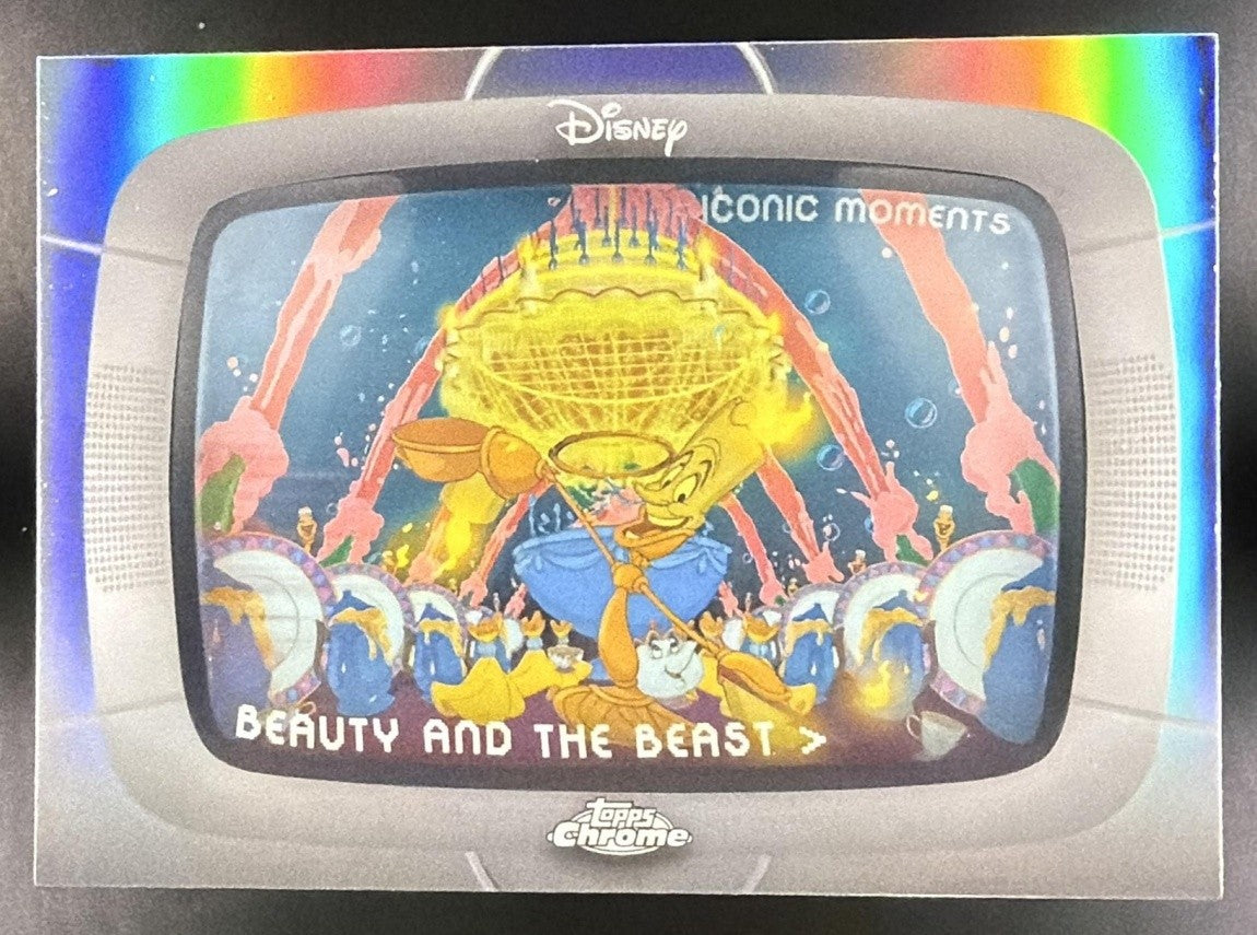 BE OUR GUEST 2026 TOPPS CHROME DISNEY #IM-1 ICONIC MOMENTS BEAUTY AND THE BEAST