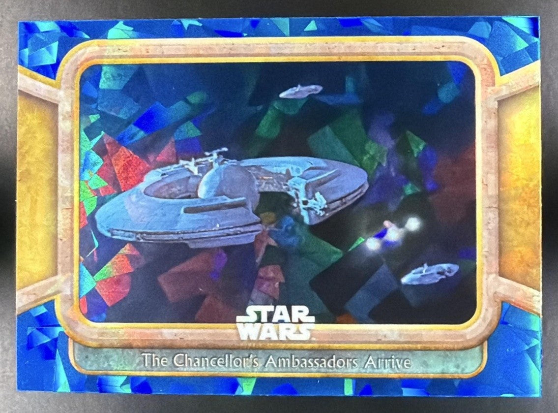 2024 Topps Chrome Sapphire Star Wars Chancellor s Ambassadors Arrive #1