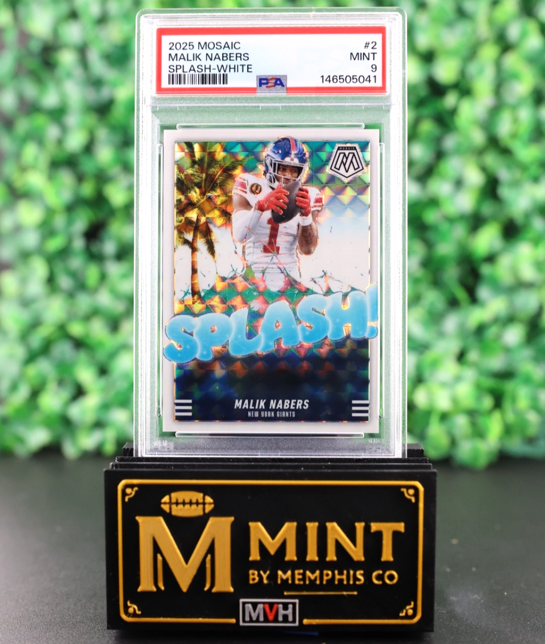 MALIK NABERS 2025 MOSAIC SPLASH SPLASH WHITE FOTL /25 SSP POP 1 NONE HIGHER
