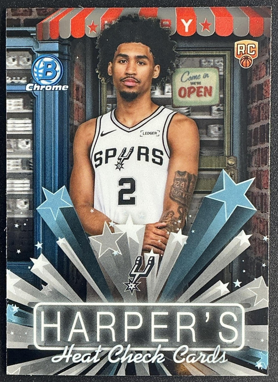 DYLAN HARPER 2025-26 BOWMAN #HS-4 CHROME HOBBY STARS RC SPURS