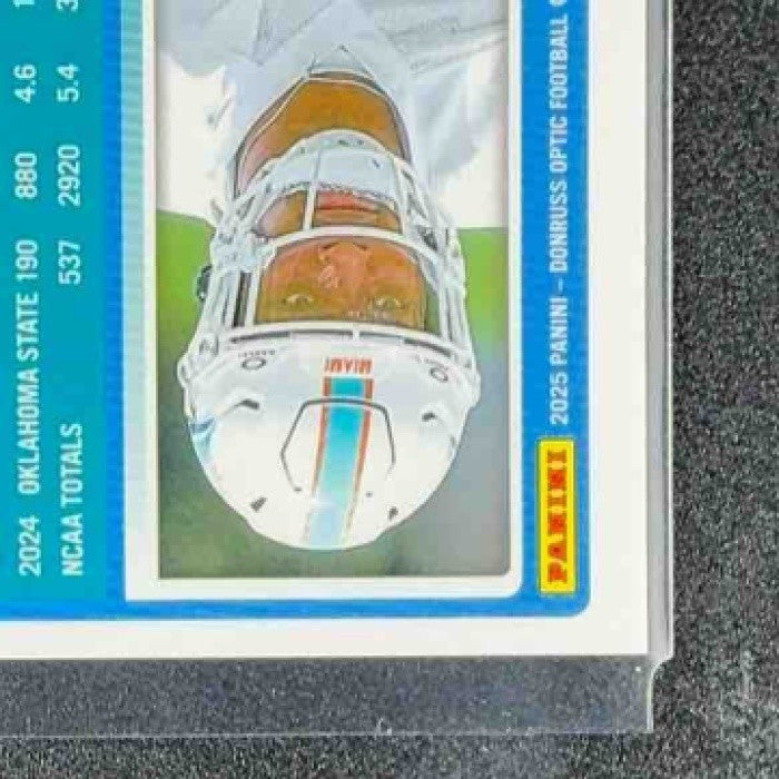 2025 Panini Donruss Optic Ollie Gordon II #218 Rated Rookie Blue Hyper Prizm
