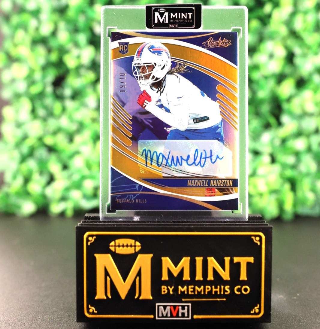 MAXWELL HAIRSTON 2025 ABSOLUTE ROOKIE AUTO #159 GOLD SSP RC SPECTRUM /10 BILLS