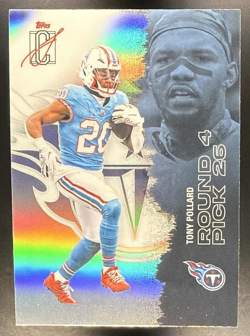 2025 Topps Signature Class Tony Pollard #54 Chrome Veteran Pandora Refractor