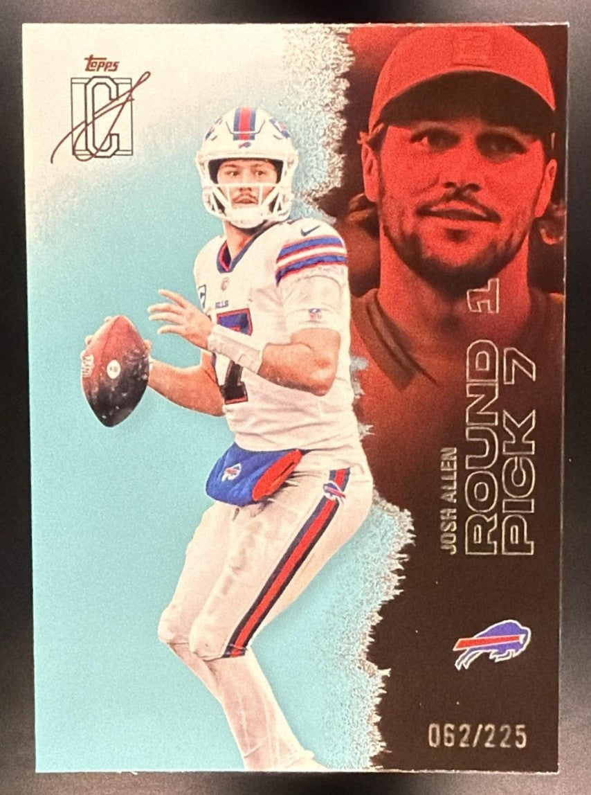 JOSH ALLEN 2025 TOPPS SIGNATURE CLASS #7 VETERAN TEAL FOIL 62/225 BILLS