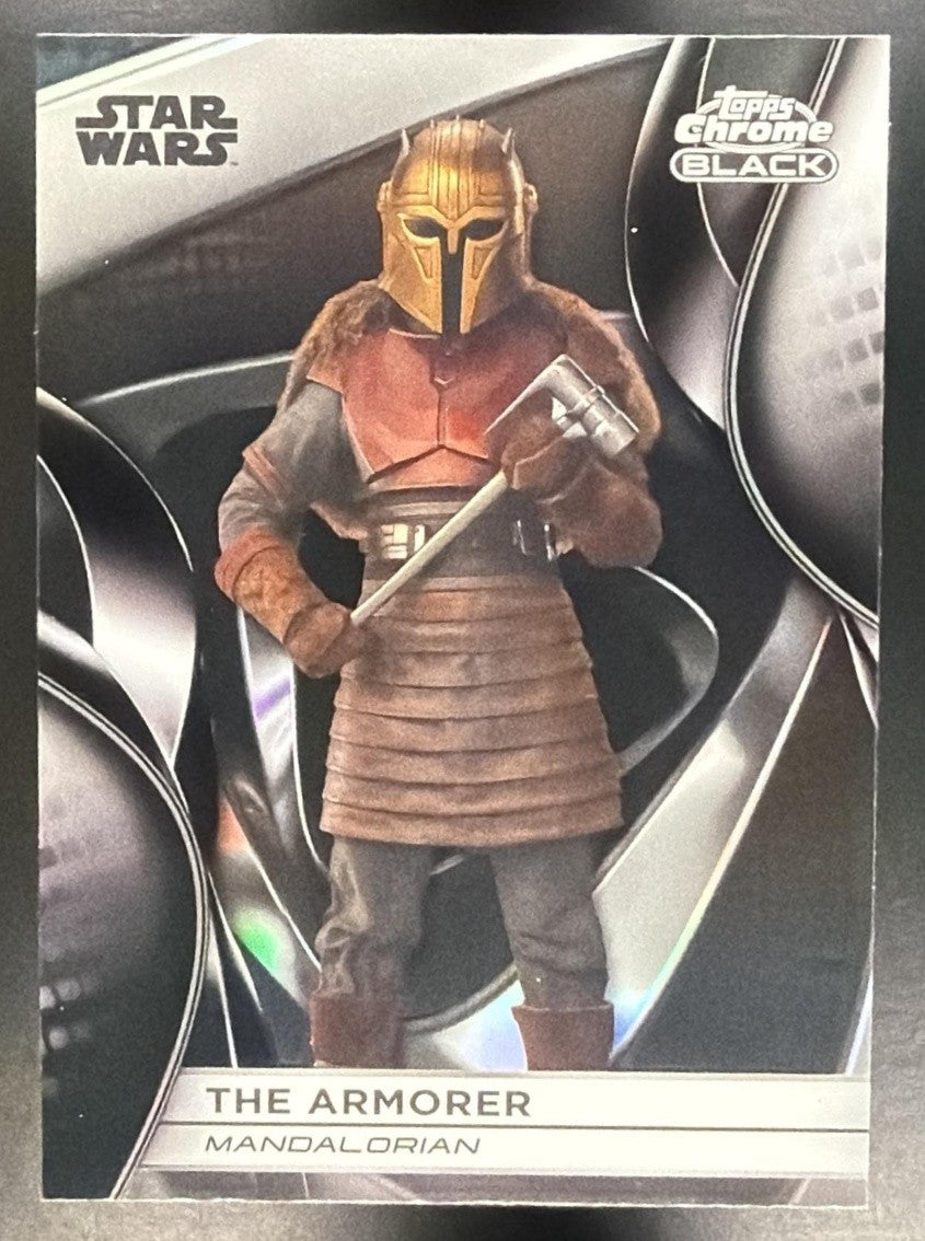 THE ARMORER 2025 TOPPS STAR WARS SMUGGLERS OUTPOST #CB-24 CHROME BLACK