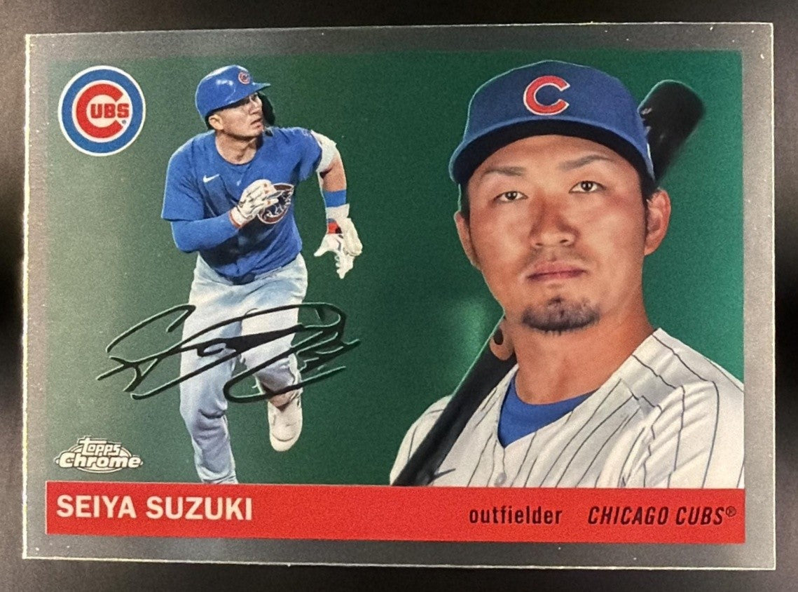 SEIYA SUZUKI 2025 TOPPS CHROME PLATINUM ANNIVERSARY #57 CUBS