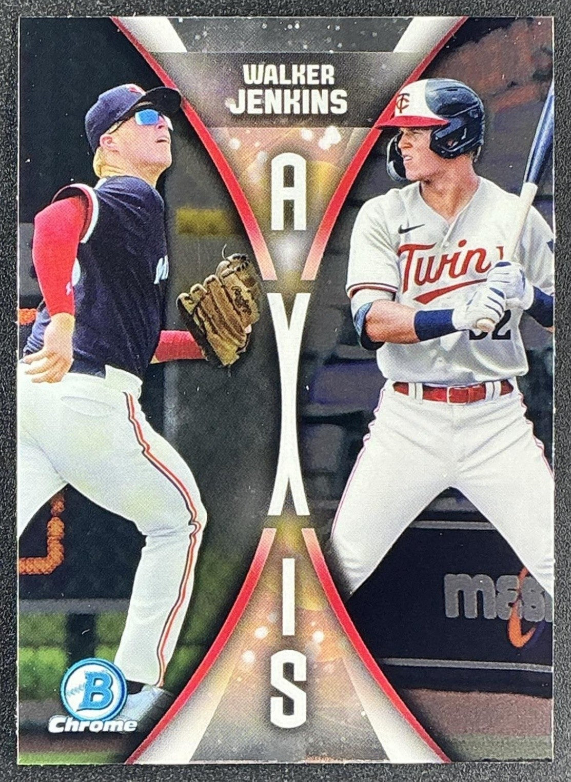 WALKER JENKINS 2025 BOWMAN DRAFT #A-14 AXIS CHROME TWINS