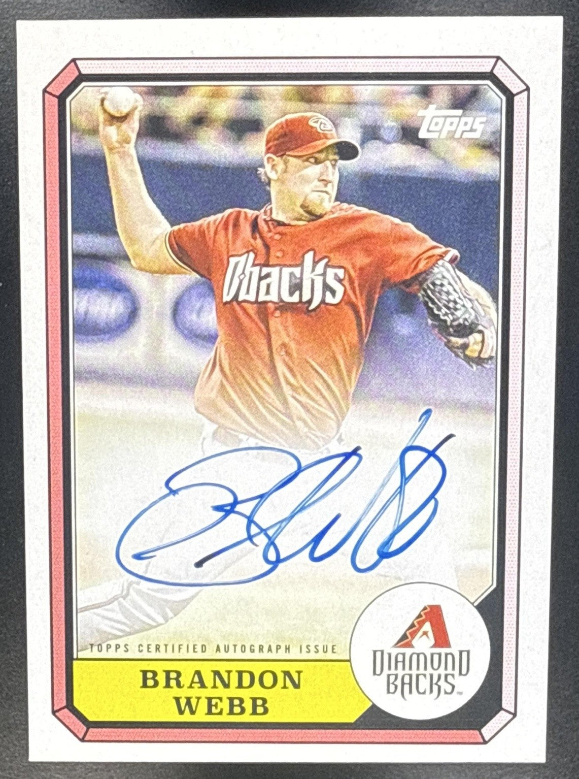 2025 Topps Archives Brandon Webb #87BBA-BW 1987 Boardwalk and Baseball Auto