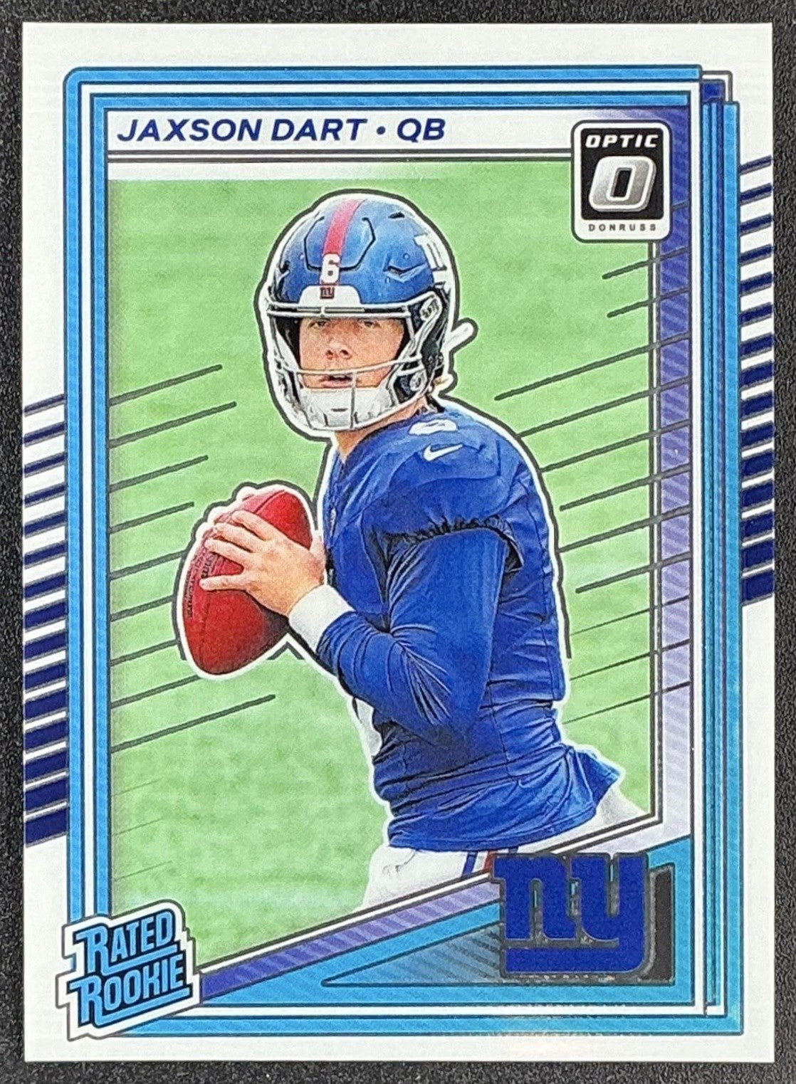 JAXSON DART 2025 PANINI DONRUSS OPTIC #273 RATED ROOKIE GIANTS