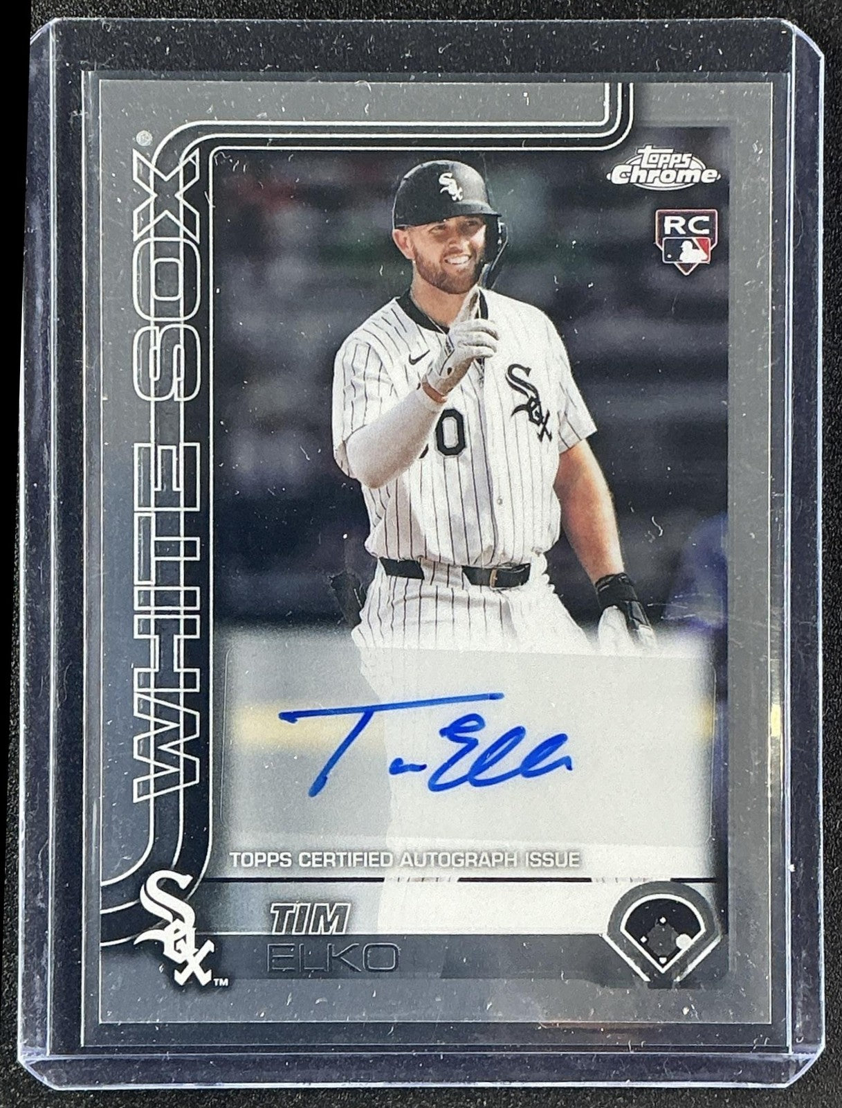 TIM ELKO 2025 TOPPS CHROME UPDATE #AC-TEO AUTO RC WHITE SOX