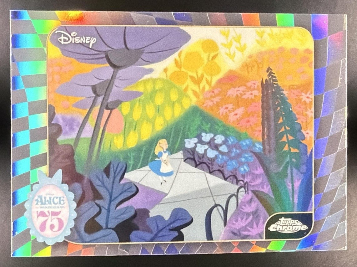2026 Topps Chrome Disney Garden of Flowers Alice in Wonderland 75th Anniversary