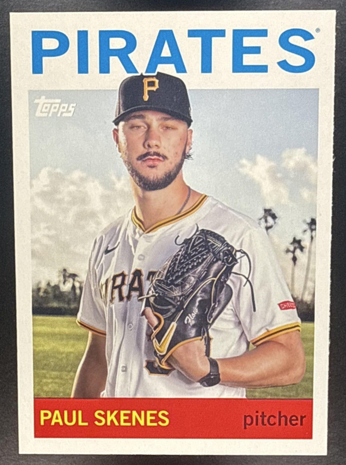 PAUL SKENES 2025 TOPPS ARCHIVES #43 1964 DESIGN VARIATION PIRATES