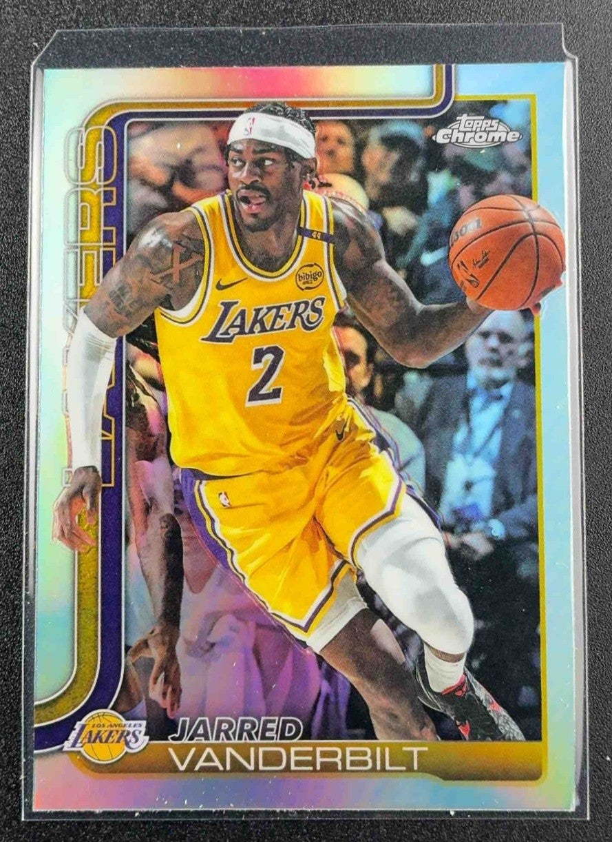 JARRED VANDERBILT 2025-26 TOPPS CHROME #154 REFRACTOR LAKERS