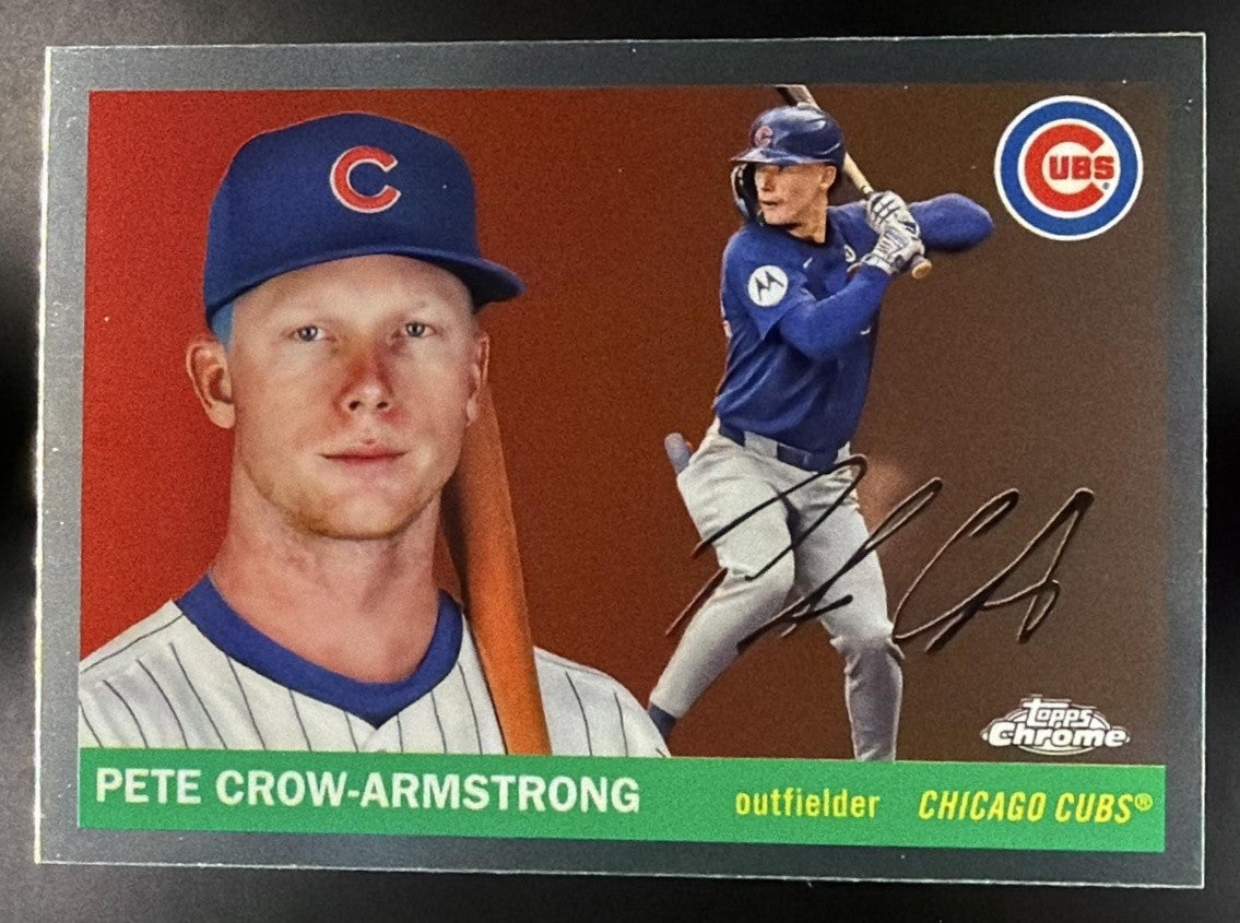 PETE CROW-ARMSTRONG 2025 TOPPS CHROME PLATINUM ANNIVERSARY #73 CUBS