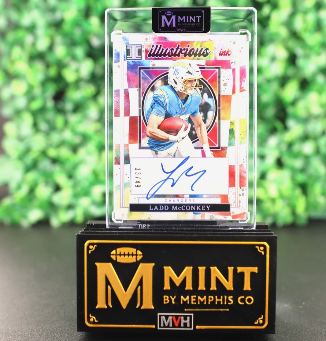 LADD MCCONKEY 2025 IMPECCABLE ILLUSTRIOUS INK SILVER AUTO SSP CHARGERS /49