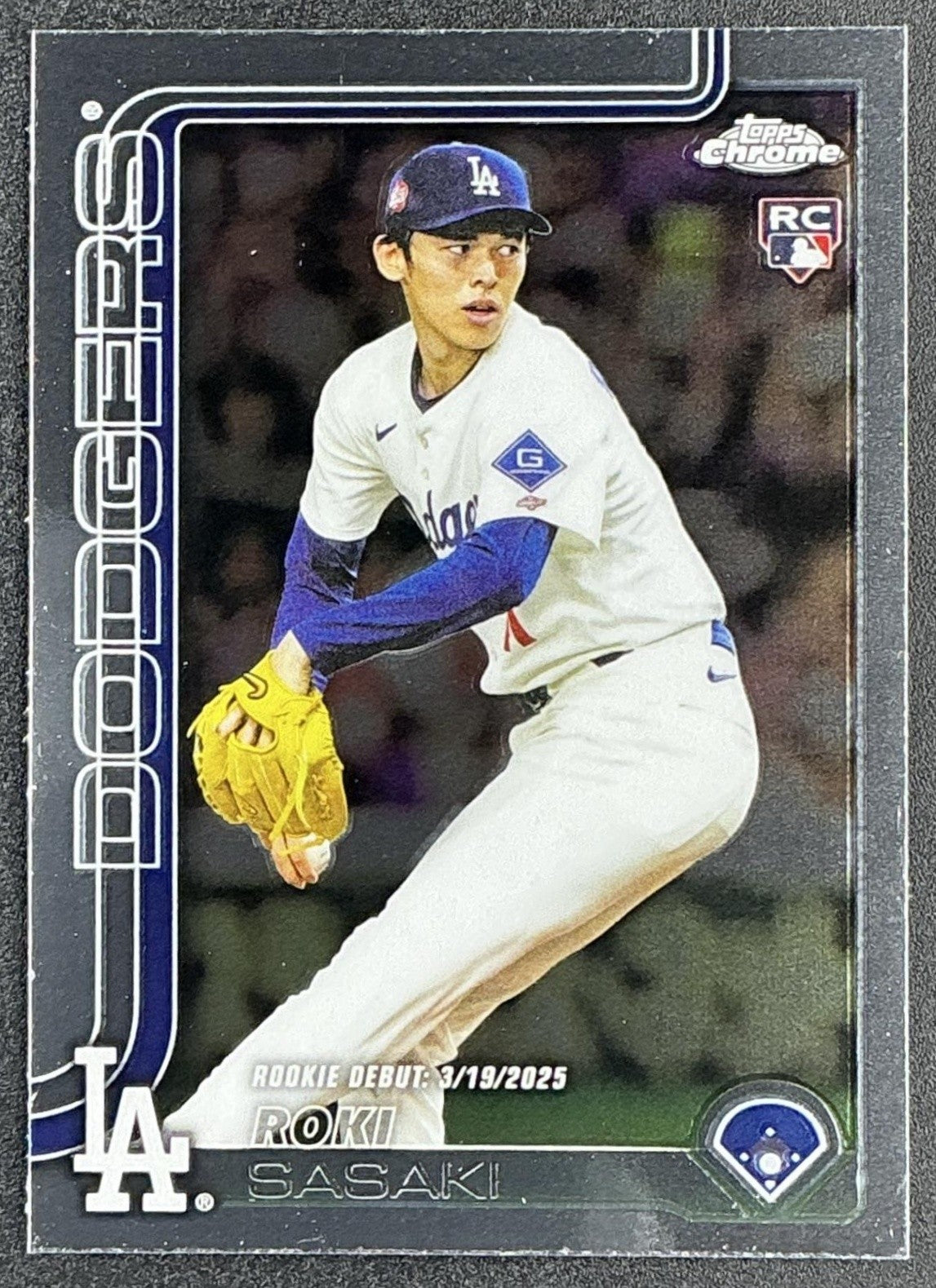 ROKI SASAKI 2025 TOPPS CHROME UPDATE #USC73 RC DODGERS