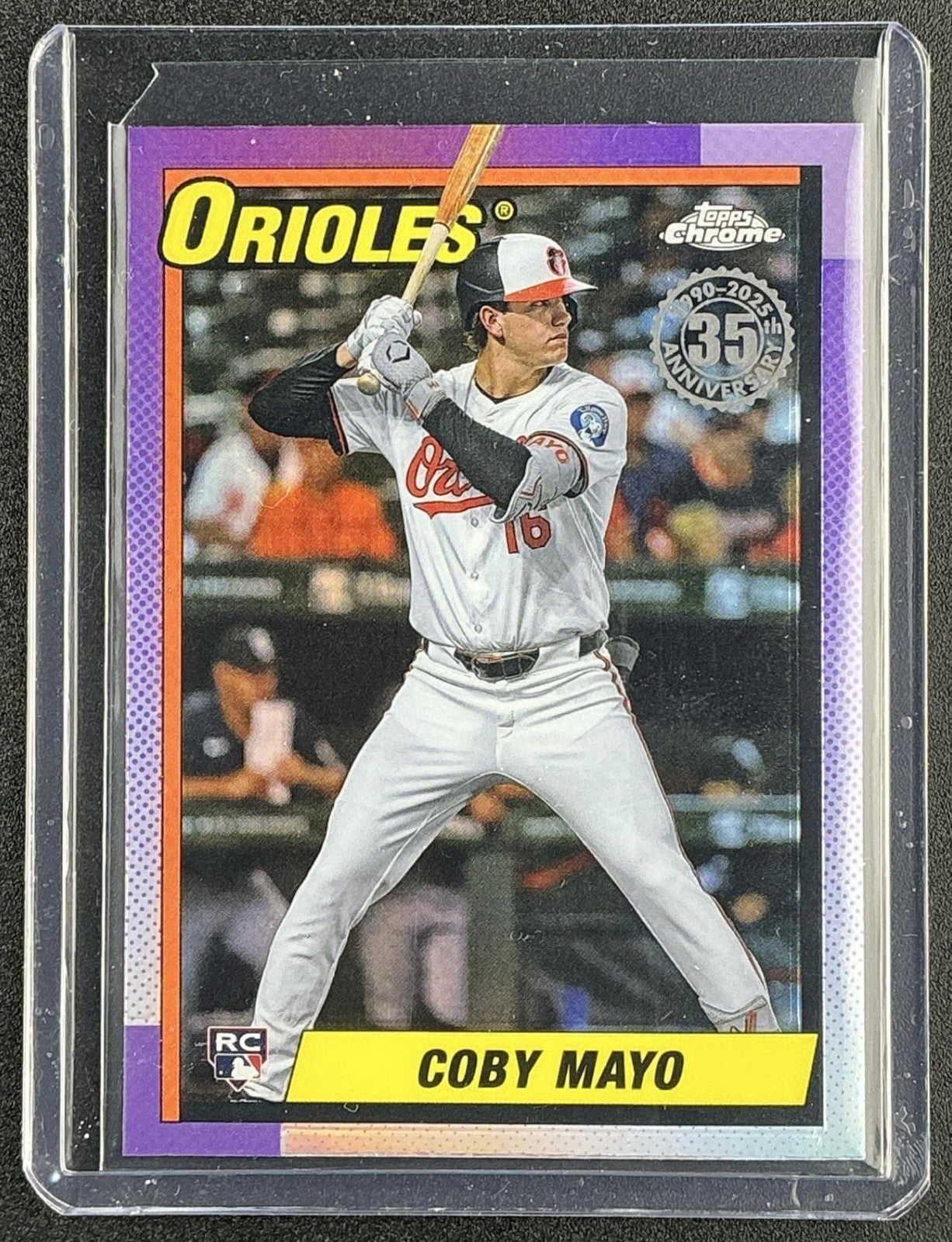 COBY MAYO 2025 TOPPS CHROME #90CB-17 1990 BASEBALL ORIOLES